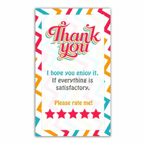♥️ 5x25 / 50 Thank You Cards - Picture 9 of 13